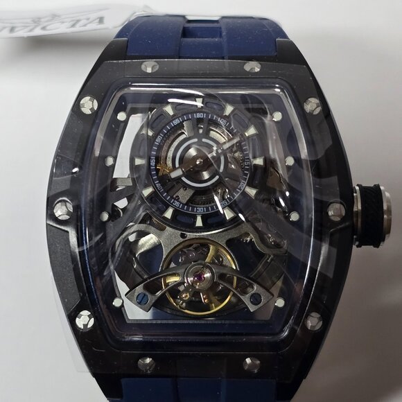 Invicta S1 Rally Torque Automatic Men's Watch w/ Skeleton Dial 44mm Blue (49036) - Picture 3 of 13